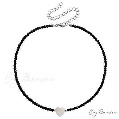 Unique White Water Wave Shell Necklace STEEL