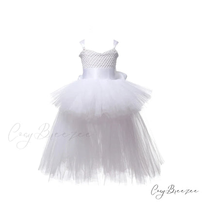 V-neck Gown Girls Gown Party Evening 1-14 Costume Tutu Ball Black Birthday with Halloween Train for Kids for Years