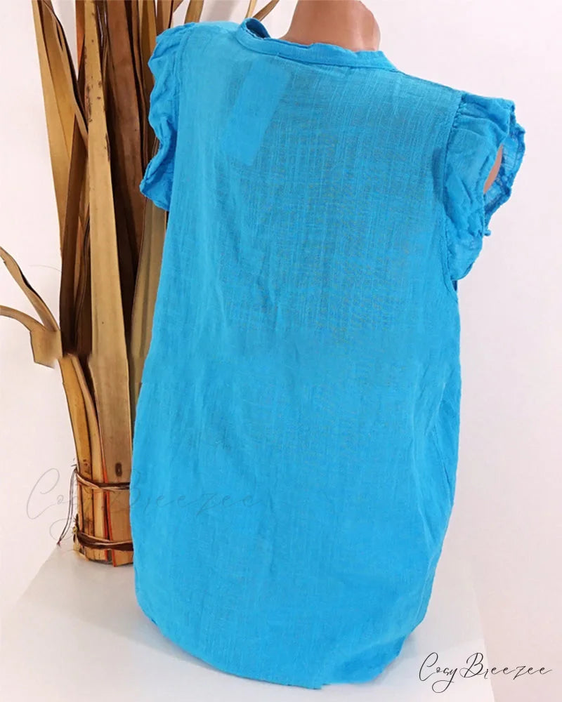 V-neck top