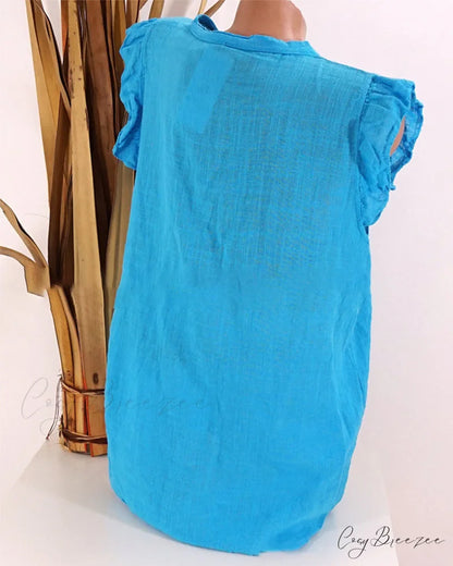 V-neck top