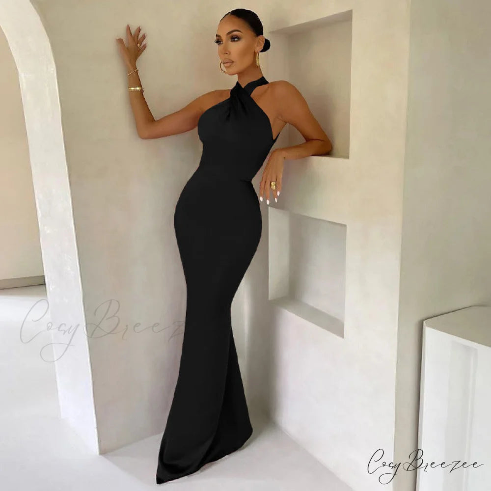 Valentina Formal Stylish Corset Mermaid Dress black / S