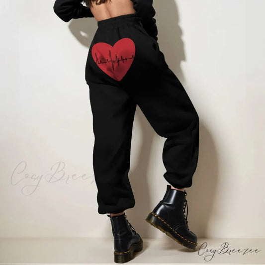 Valentine Day Couple Jogger Pants Black / S pants-241228