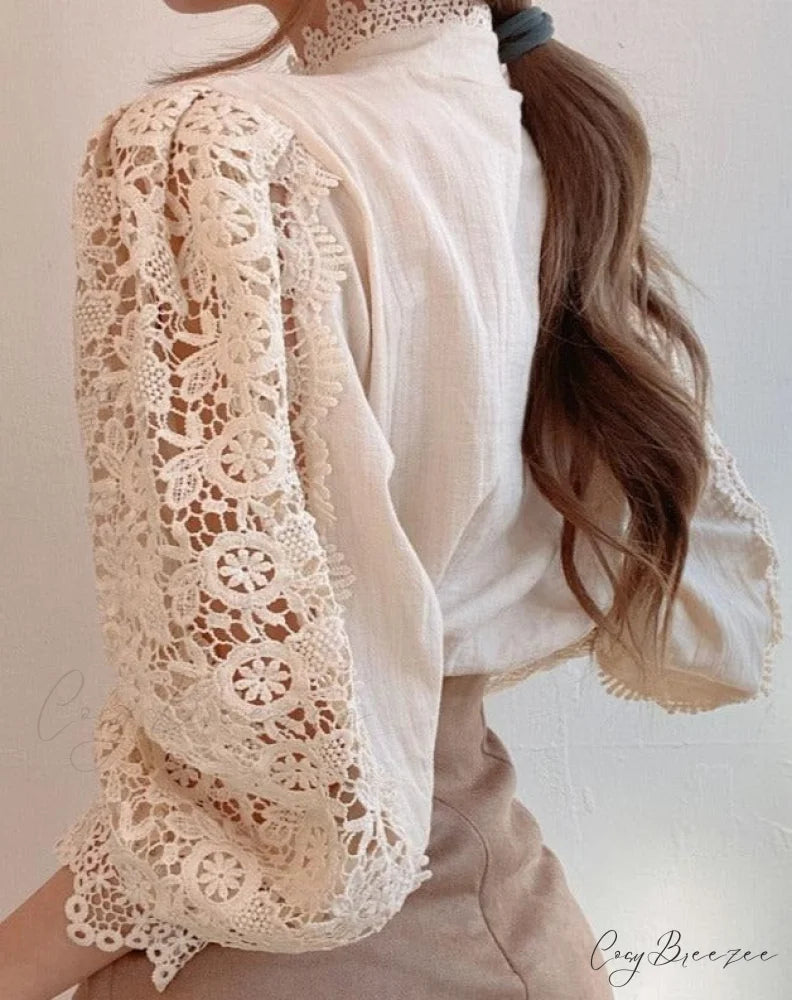 Valerie Blouse with Petal Design