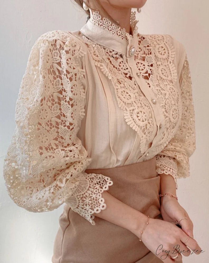 Valerie Blouse with Petal Design