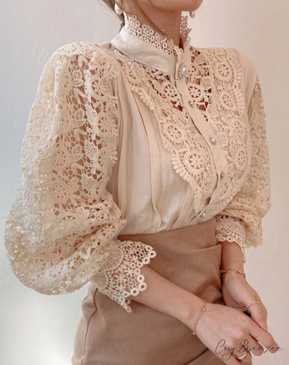 Valerie Blouse with Petal Design