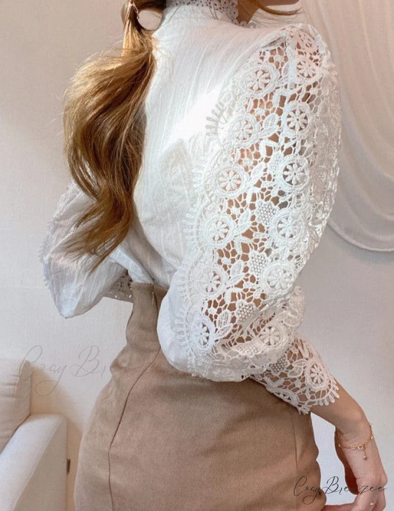 Valerie Blouse with Petal Design