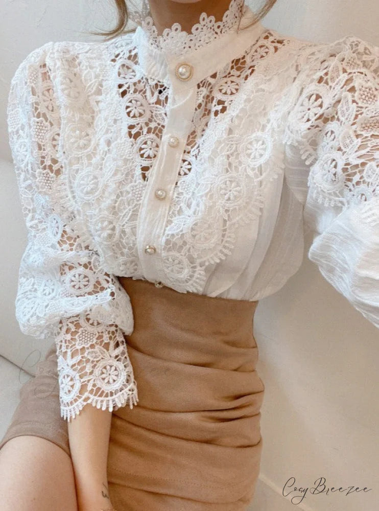 Valerie Blouse with Petal Design