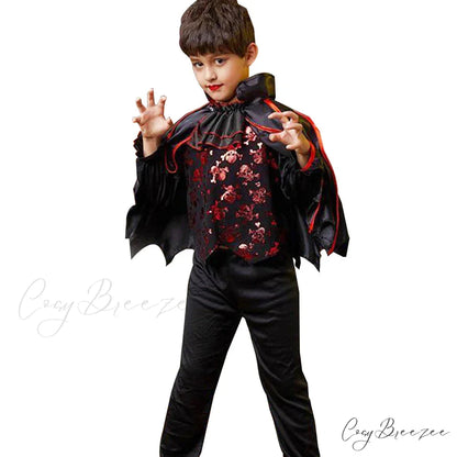 Vampire Devil Disguise Party Boys Kid Costumes 2T(100) / F Vampire Boy Set1
