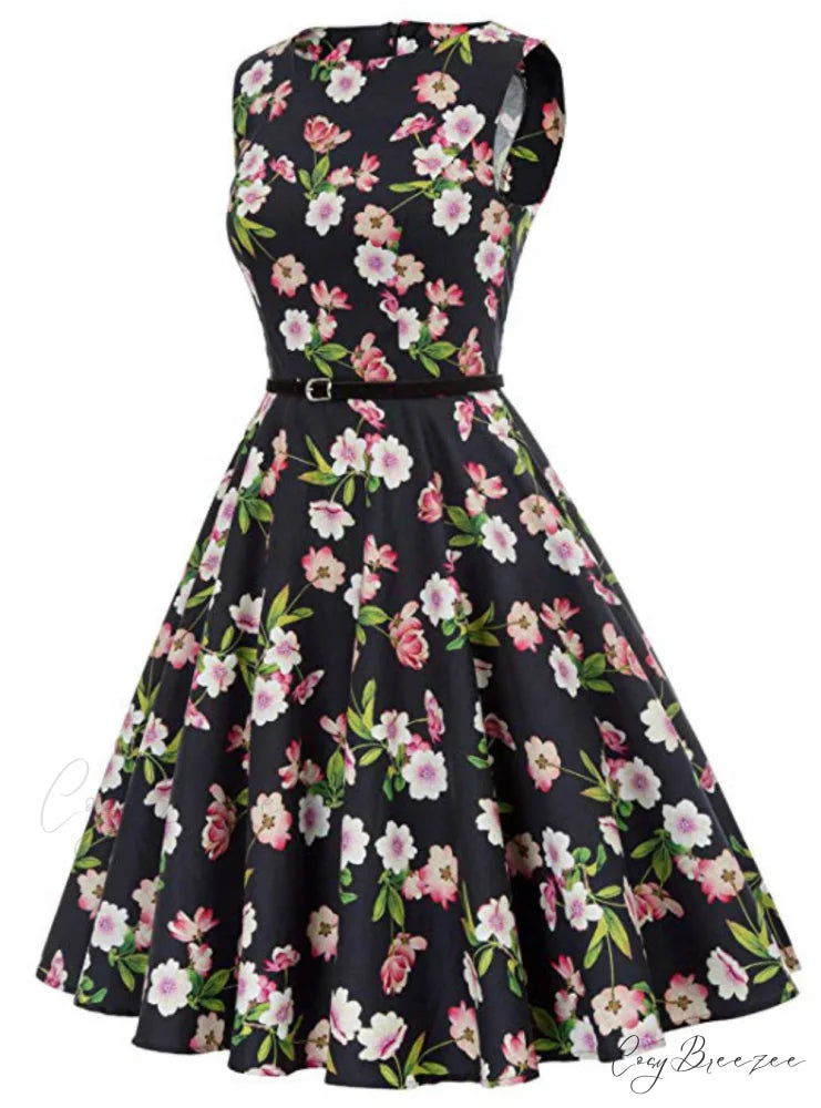 Vintage 1950’s Short Print Dress