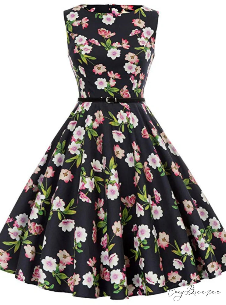 Vintage 1950’s Short Print Dress