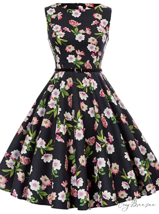 Vintage 1950’s Short Print Dress