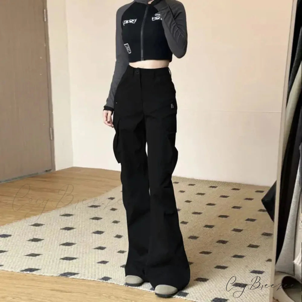 Vintage American Cargo High Waist Pants pants-241228