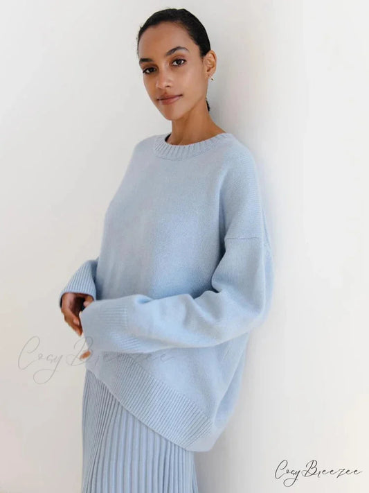 Vintage Casual Cozy Stylish Autumnal Streetwear Warm Long Sleeve Sweater