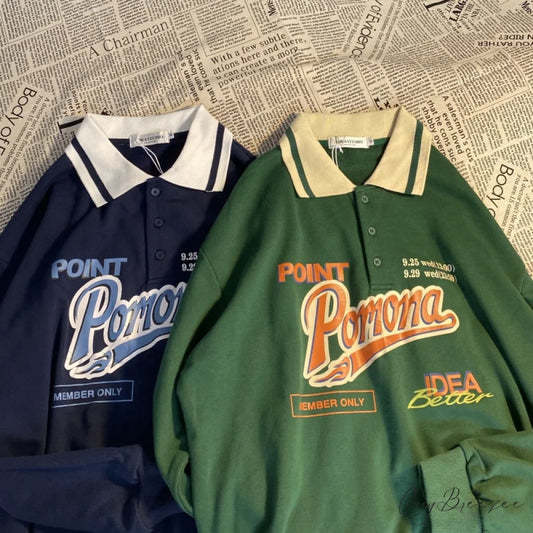 Vintage Design Letter Sweatshirt