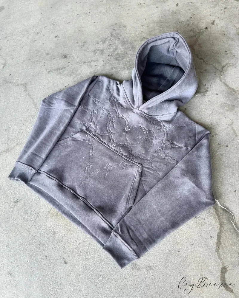 Vintage Embroidery Oversized Hoodie hoodies-241228
