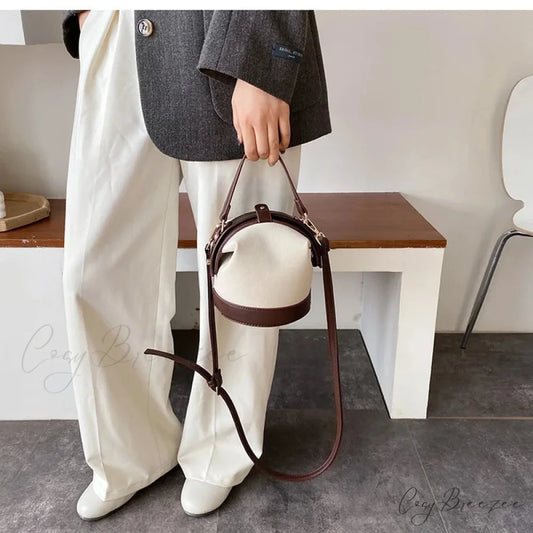 Vintage Fashion Bucket Shoulder Handbag handbag-250126