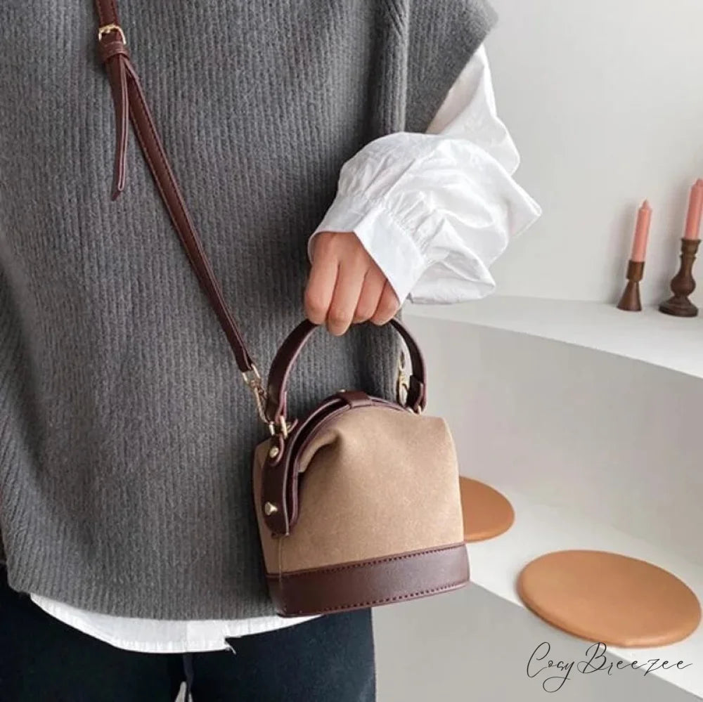 Vintage Fashion Bucket Shoulder Handbag handbag-250126