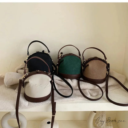 Vintage Fashion Bucket Shoulder Handbag handbag-250126
