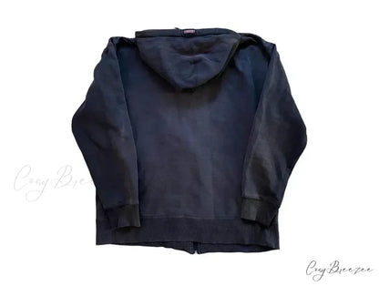 Vintage Gothic Skull Zip-Up Hoodie hoodies-241228