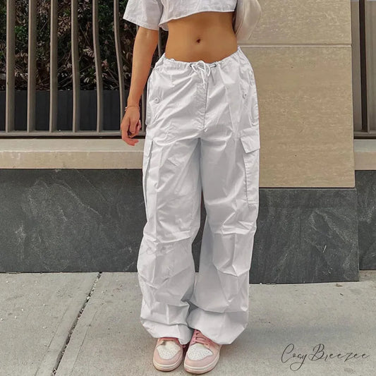 Vintage Harajuku Casual Loose Straight Pant White / XS pant-250223