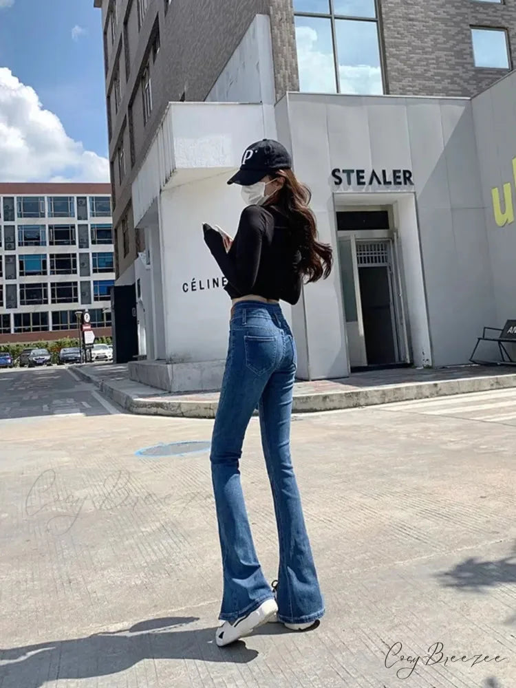 Vintage Harajuku Teenagers Y2k Aesthetic Clothing Autumn Baggy Fashion Clothes for Women’s Jean