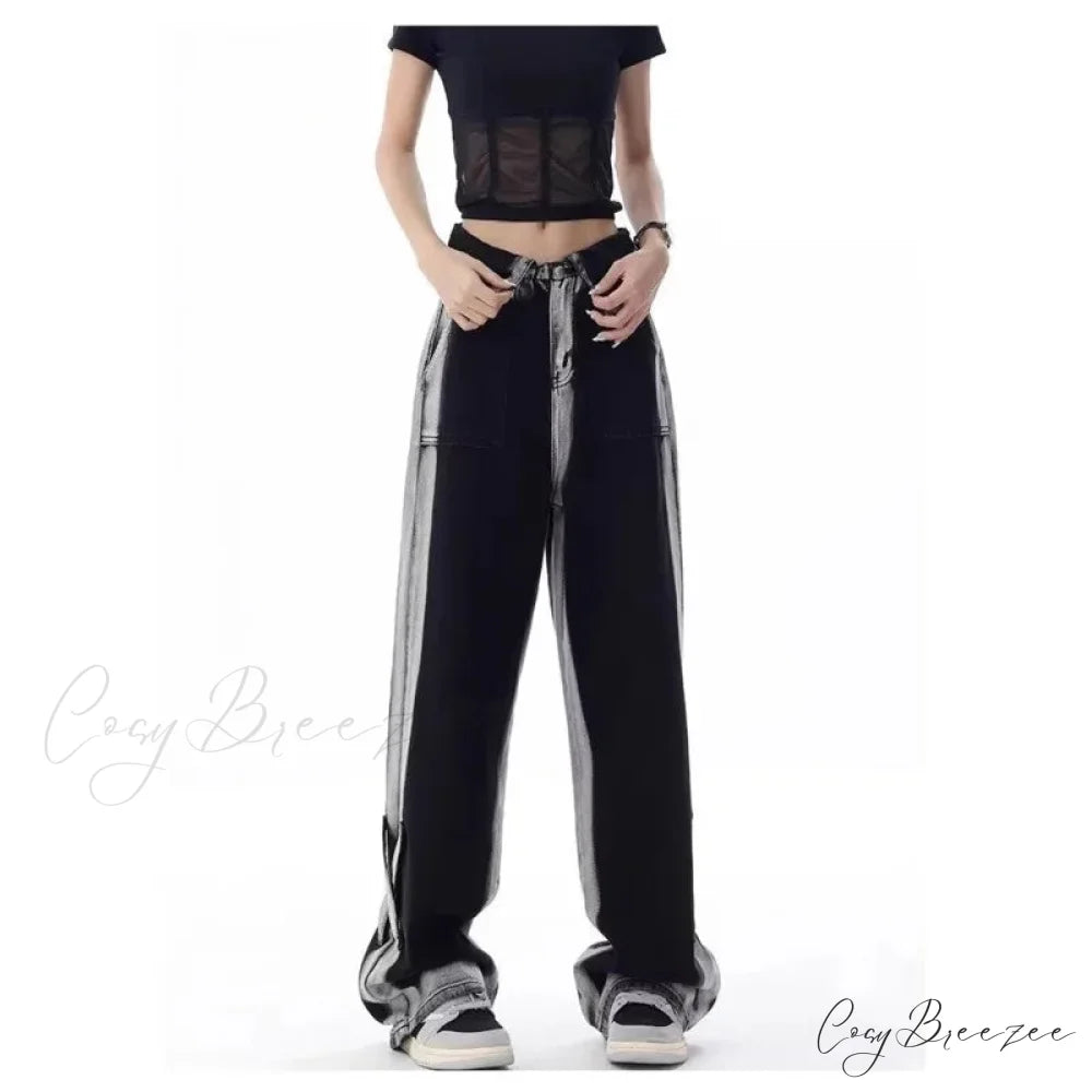 Vintage Harajuku Teenagers Y2k Aesthetic Clothing Autumn Baggy Jean