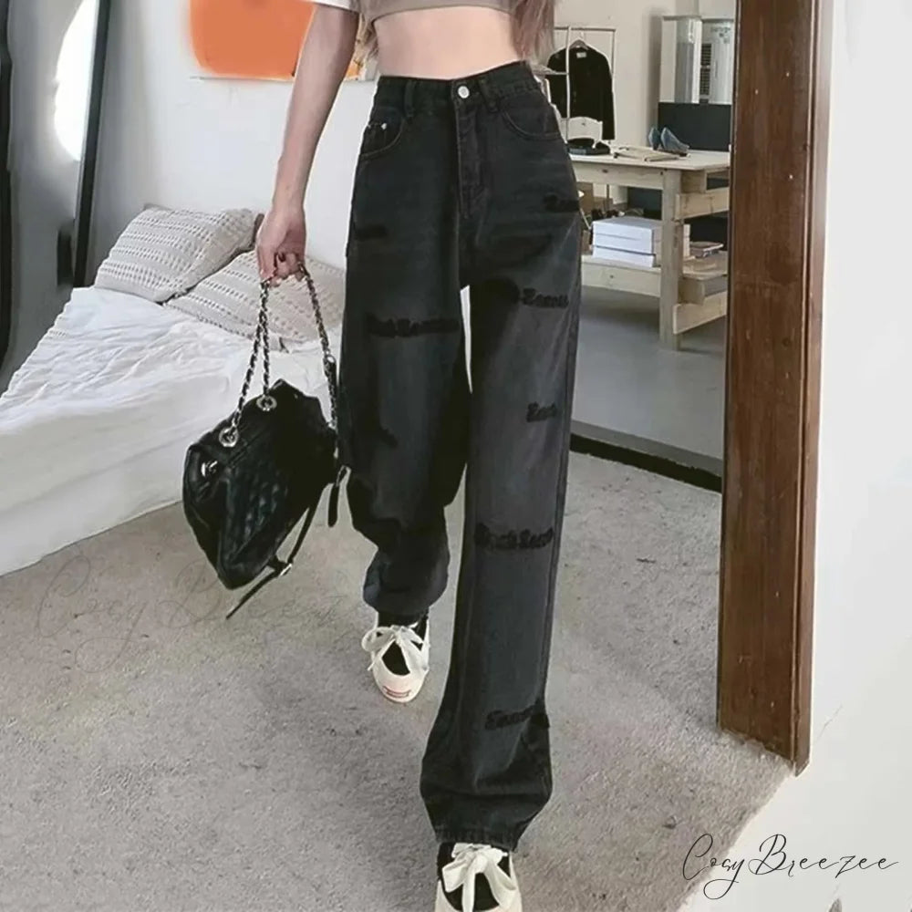 Vintage High Waist Oversize Sweatpants Jeans