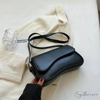 Vintage Leather Designer Crossbody Shoulder Bag shoulder-250126
