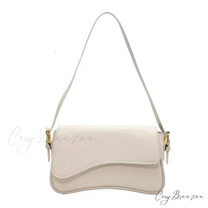 Vintage Leather Designer Crossbody Shoulder Bag White shoulder-250126