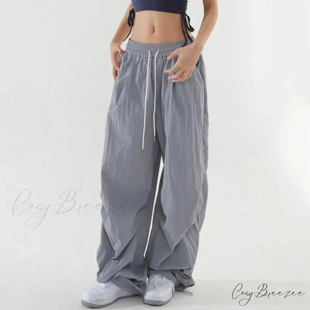 Vintage Plaid Relaxed Spacious Boho Palazzo Pant pant-250223