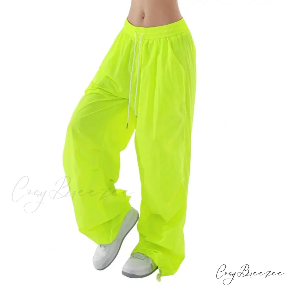 Vintage Plaid Relaxed Spacious Boho Palazzo Pant Grass Green / M pant-250223