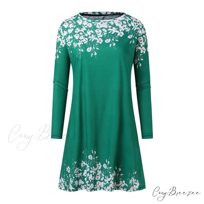 Vintage Polka Dot Print Long Maxi Round Neck Short Sleeve Pockets Loose Casual Summer 2024 Dress