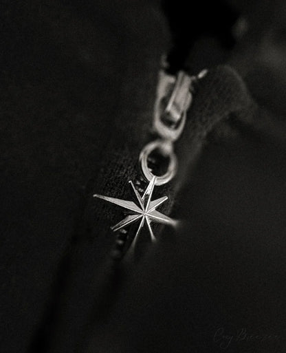 Vintage Print Zip-Up Hoodie hoodies-241228