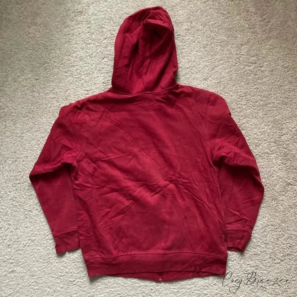Vintage Skull Wing Zip-Up Hoodie hoodies-241228