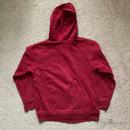 Vintage Skull Wing Zip-Up Hoodie hoodies-241228