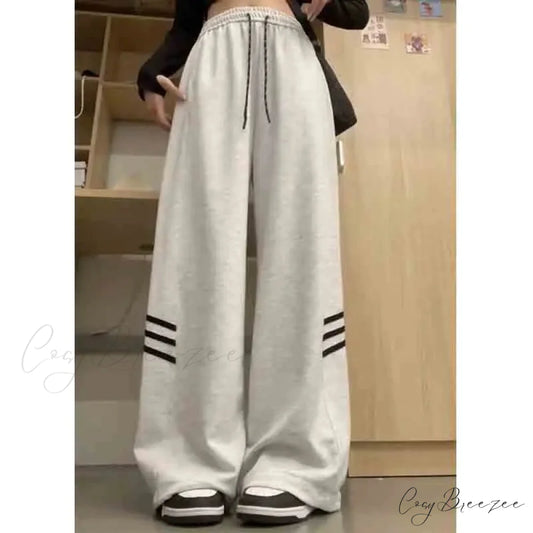 Vintage Stripes Loose Relaxed Pants pants-241228