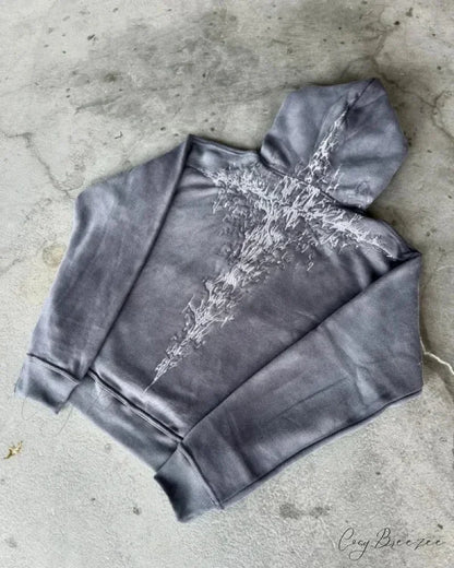 Vintage Wash Zip-Up Hoodie black 5 / M hoodies-241228