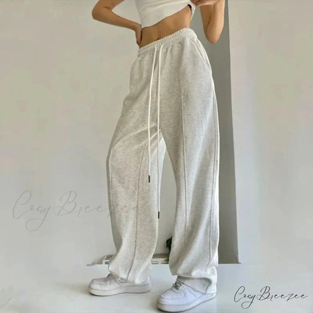 Vintage Y2K Oversized Jogger Pants Gray / S pants-241228