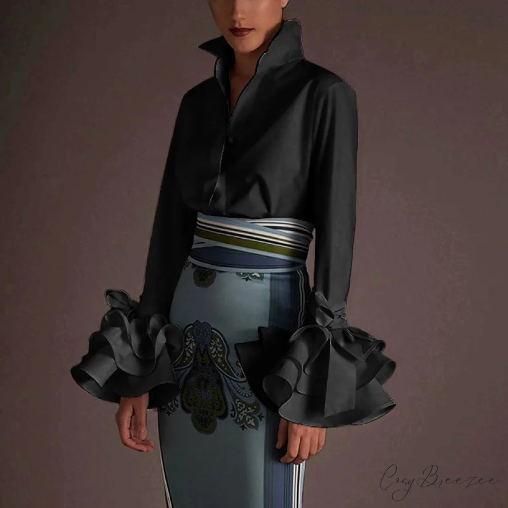 VLADA ELEGANT TOP S / Black