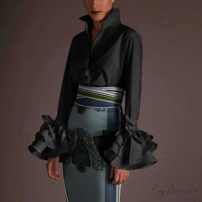 VLADA ELEGANT TOP S / Black