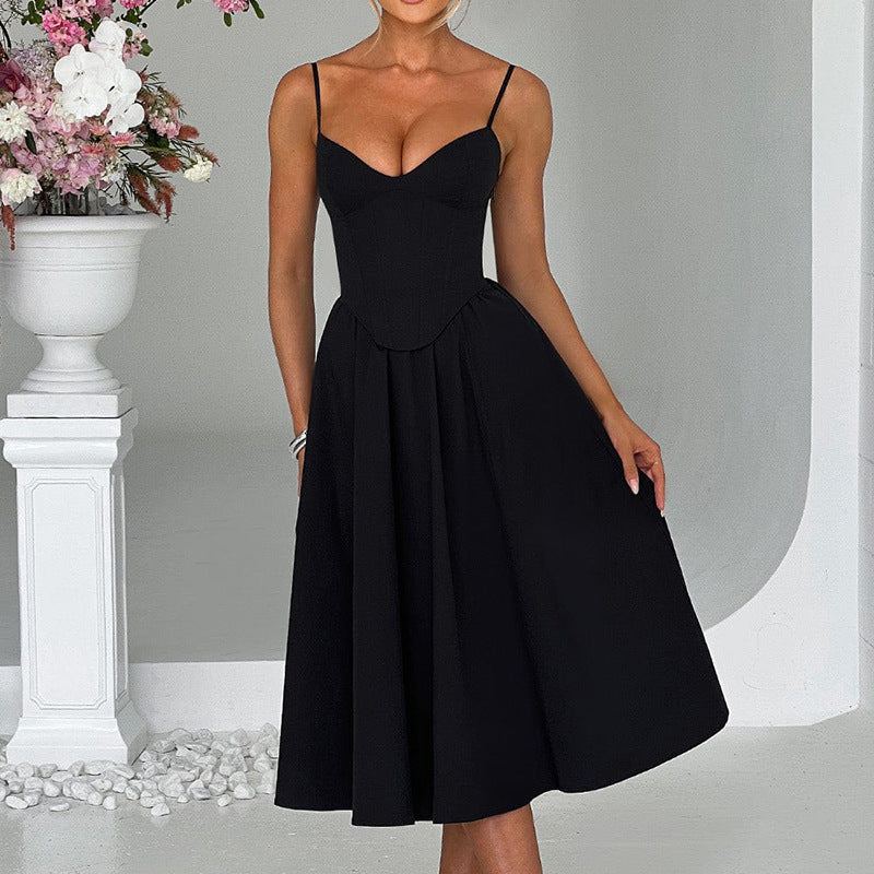 Alison Backless Loose Sexy Midi Dress