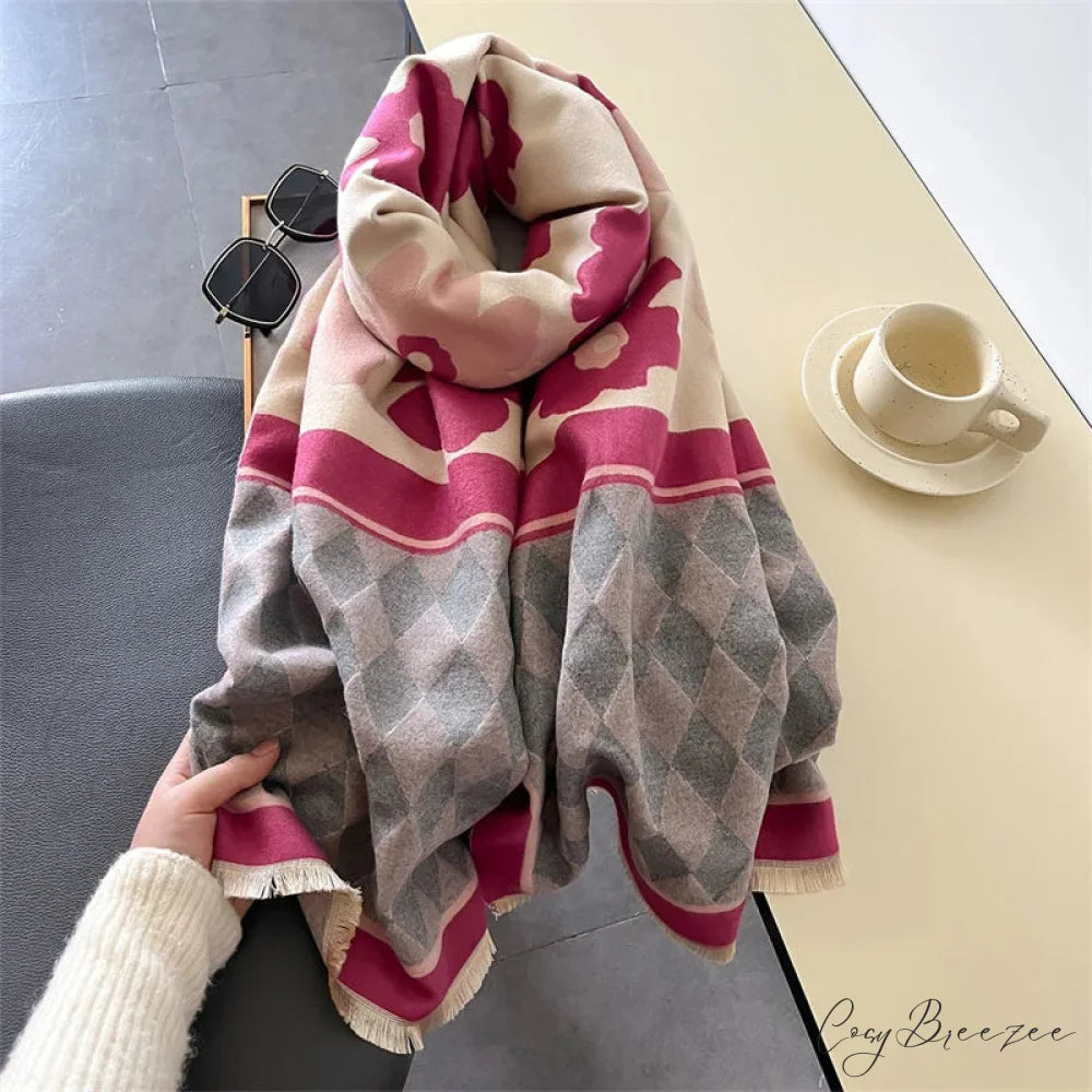 Warm Cashmere Shawl Blanket Scarf scarf-241228