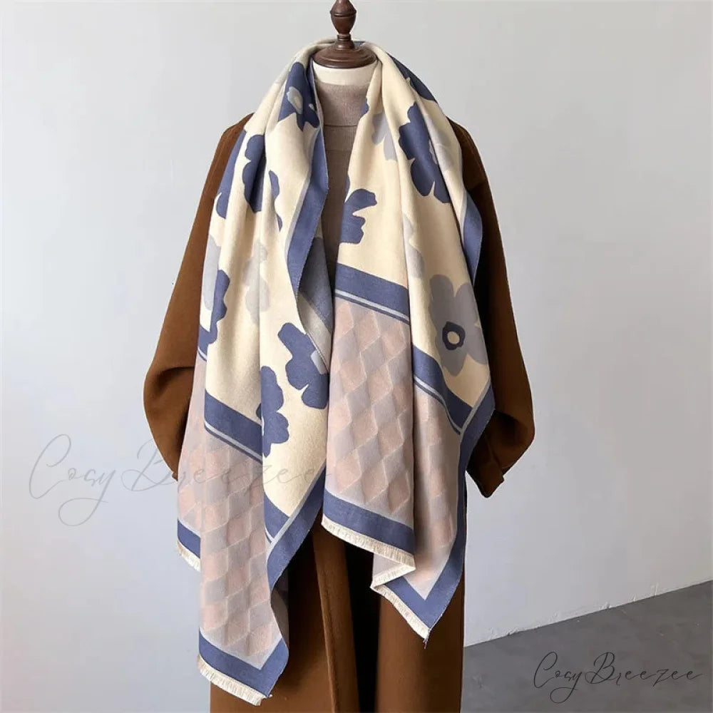 Warm Cashmere Shawl Blanket Scarf scarf-241228