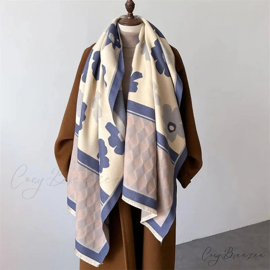 Warm Cashmere Shawl Blanket Scarf scarf-241228