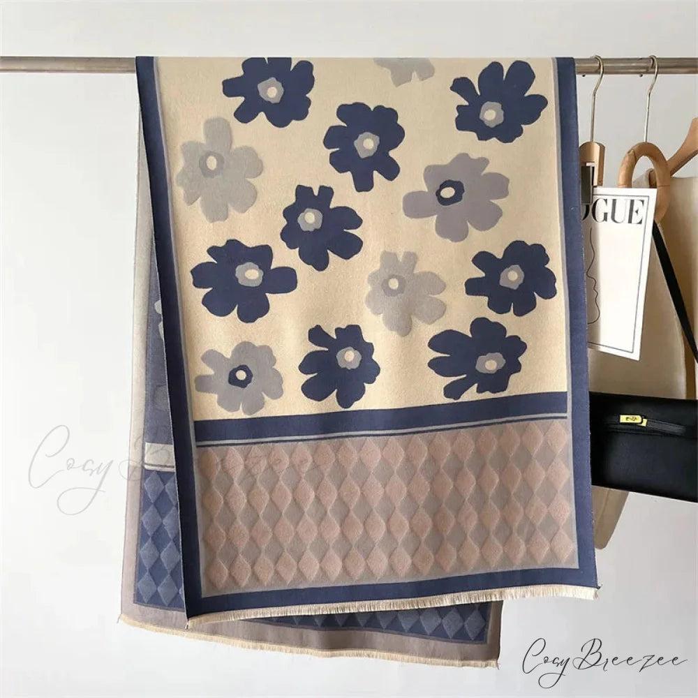 Warm Cashmere Shawl Blanket Scarf Color3 scarf-241228