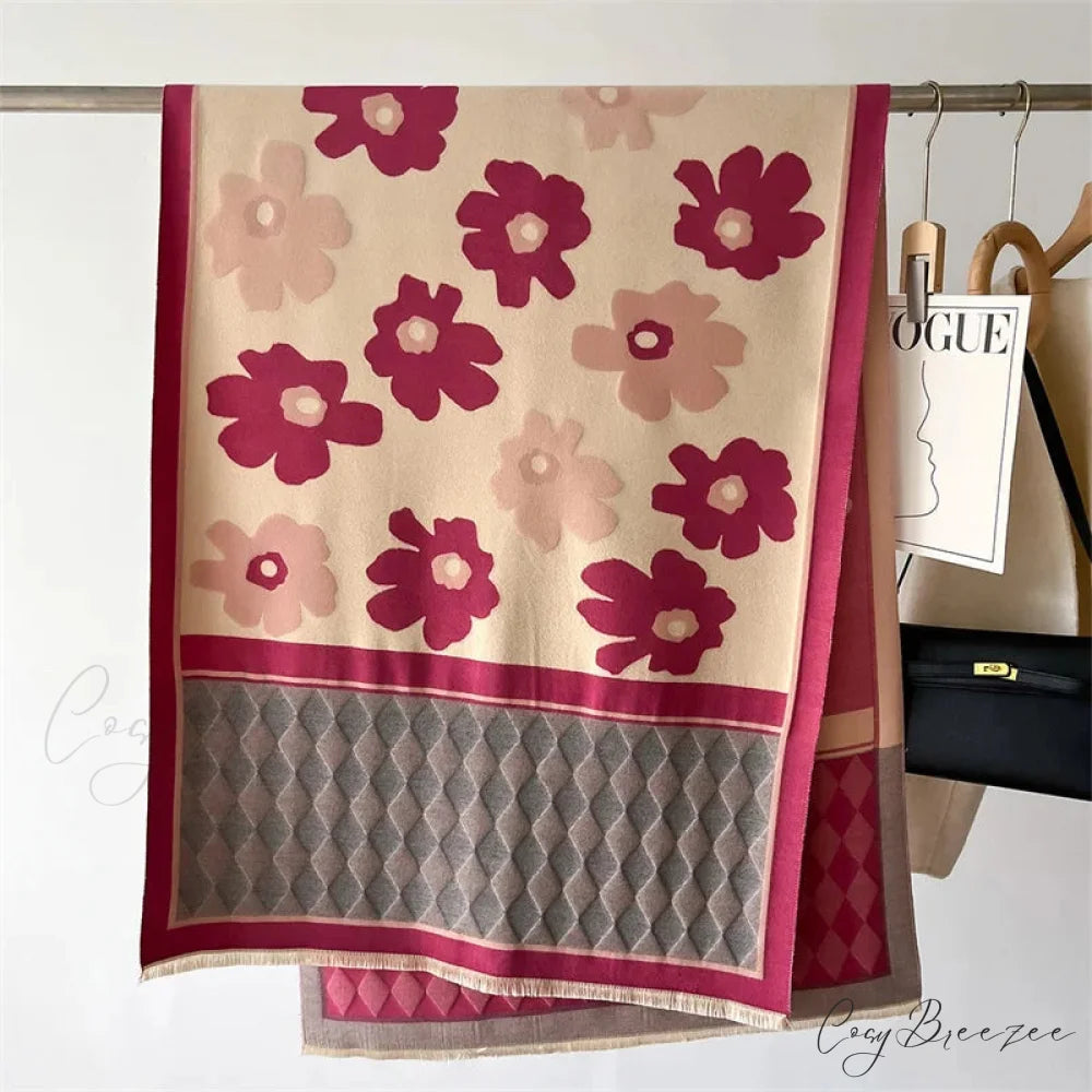 Warm Cashmere Shawl Blanket Scarf Color5 scarf-241228