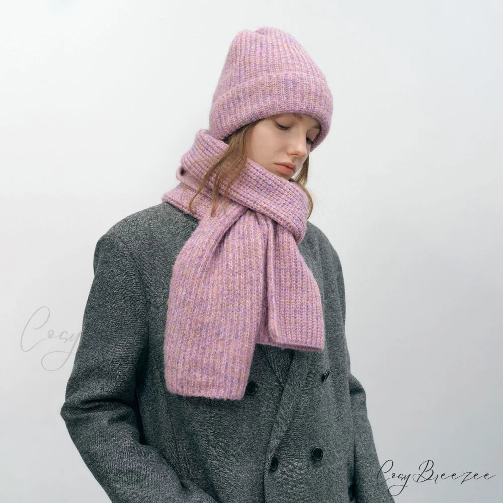 Warm Cozy Stylish Comfortable Trendy Elegant Modern Polka Dot Scarf White
