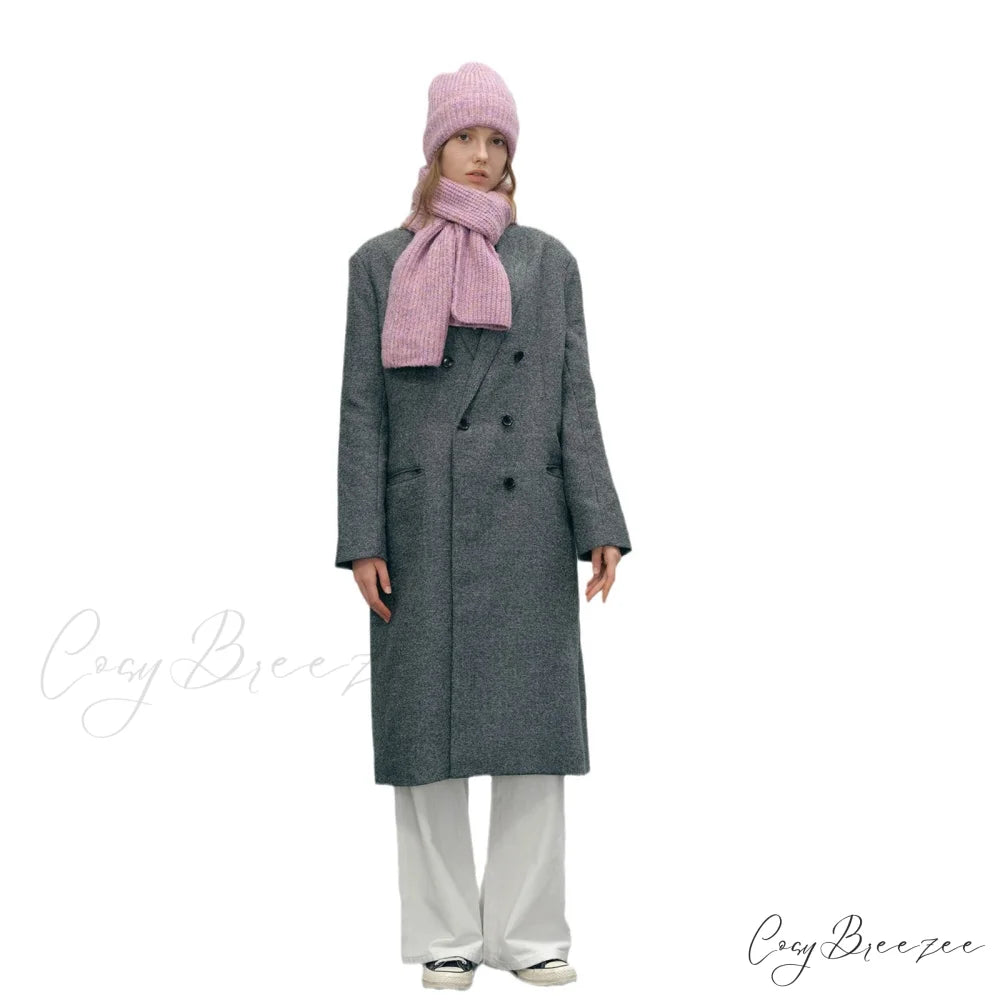 Warm Cozy Stylish Comfortable Trendy Elegant Modern Polka Dot Scarf White