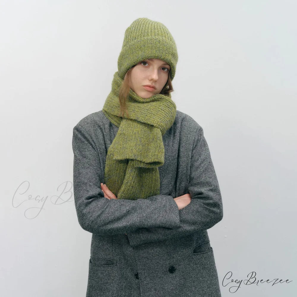 Warm Cozy Stylish Comfortable Trendy Elegant Modern Polka Dot Scarf White
