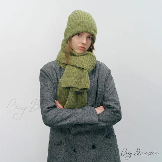 Warm Cozy Stylish Comfortable Trendy Elegant Modern Polka Dot Scarf White